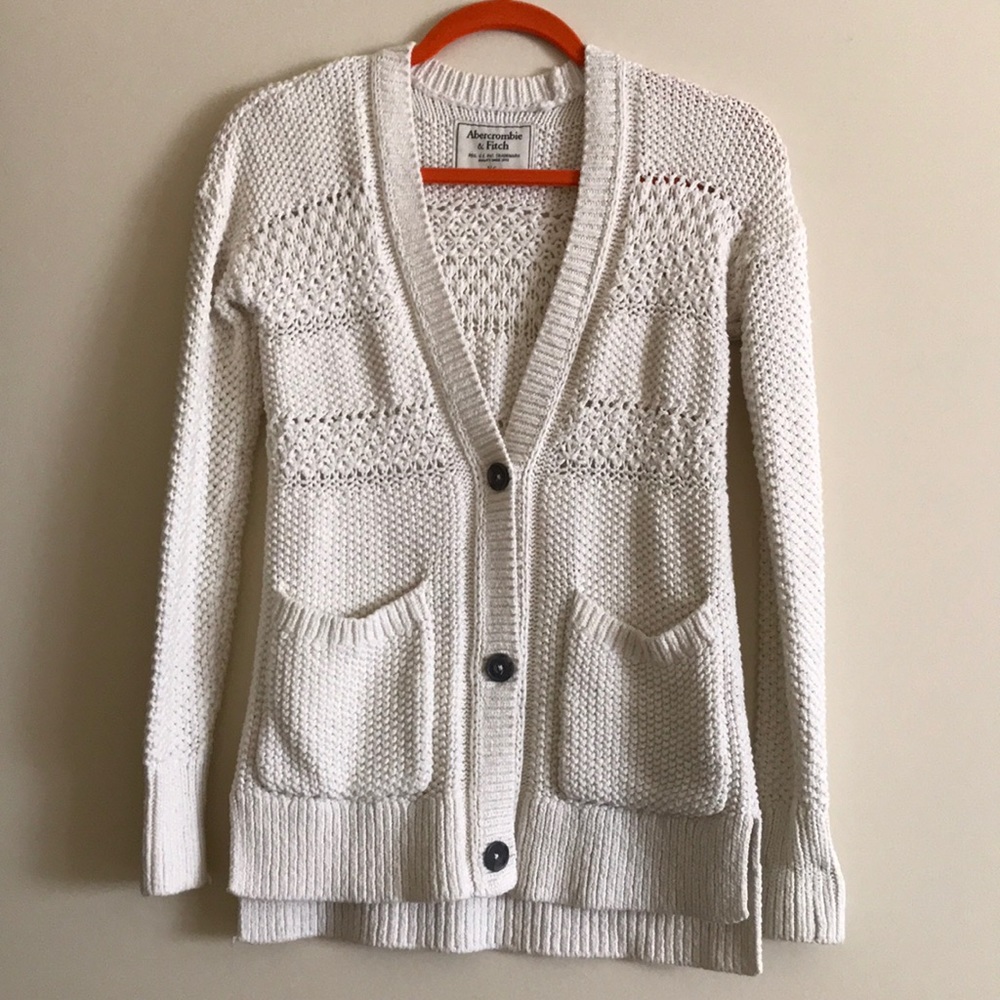 White cardigan, size XS